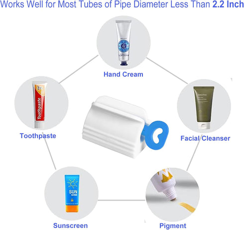 IDM-UTSL Set 4 Toothpaste Squeezer, of Tube Roller Squeezer, Dispenser, Simple and Practical