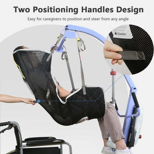 Shower,500lbs EZ Assistive Easy Fit Full Body Lift Sling,Patient Lift Sling for Transfer,Lift Sling for Toileting,Lift