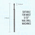 Makartt Nail Drill Bits: 3/32" Safety Tungsten Carbide Cuticle Remover for Electric Nail File
