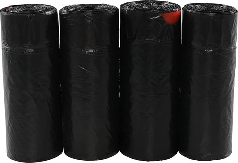 1.5 Gallon Drawstring Trash Bags, Small Black Garbage Bags, 208 Bags