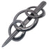 Parcelona French 3.5" Celluloid Hair Slider Barrette - Triple Ringed Non Slip Ponytail Holder for Women