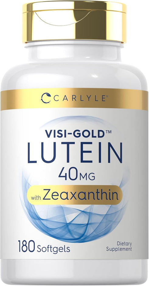 Carlyle Lutein and Zeaxanthin 40 mg - 180 Softgels, Eye Health Vitamins, Non-GMO & Gluten Free