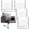 Hoolerry 4 Pcs Clear Salon Chair Covers, Plastic Salon Equipment Cover for Most Standard Salon Chairs Office Chairs