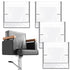 Hoolerry 4 Pcs Clear Salon Chair Covers, Plastic Salon Equipment Cover for Most Standard Salon Chairs Office Chairs