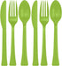 Assorted Kiwi Plastic Cutlery (Pack of 24) - Elegant, Durable, and Disposable Party Supplies for Every Occasion