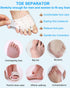 4 Pairs Metatarsal Gel Pads, Toe Separators for Bunions and Foot Pain Relief, Hammer Toe Corrector Spacers