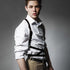 ROIEIIR Mens Leather Restraint Body Harness, Punk Gothic Chest Harness with Adjustable Waist & Shoulder Straps, Fashion