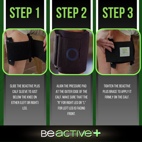BEACTIVE Plus Acupressure System - Sciatica Pain Relief Brace for Sciatic Nerve Pain, Lower Back, & Hip