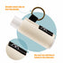 WK IEASON Keychain Clip On Lip Balm Holder, Lipstick Sleeve, Chapstick Sleeve Holder (Black/Green/Rose)