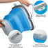 Collapsible Mop Bucket and Ice Bucket - 5L (1.3 Gallon) Portable Silicone Dust Mops Bucket for Household Cleaning