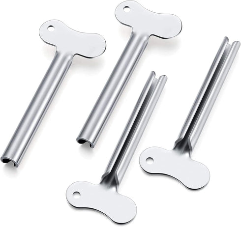 ZOCONE Toothpaste Squeezer, 6pcs Metal Tube Squeezer Key, Stainless Steel Toothpaste Roller for Paint, Cream, Cosmetic