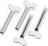 ZOCONE Toothpaste Squeezer, 6pcs Metal Tube Squeezer Key, Stainless Steel Toothpaste Roller for Paint, Cream, Cosmetic