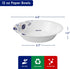 JOLLY CHEF 156 Count Paper Bowls 12 oz Soak Proof and Cut Proof Microwave Safe Heavy Duty Leaf Printed Disposable Bowls for Dinner or Lunch by JOLLY CHEF