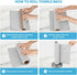 AIDEA Grey Microfiber Cleaning Cloth Roll | 75PK | Reusable Paper Towels, Washable Shop Rags