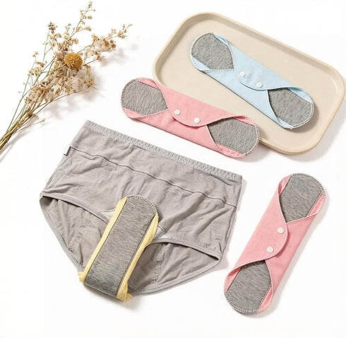 INQUADR Reusable Leakproof Graphene Absorbent Pad for Women, Waterproof Washable Padsfor Elderly Care,Pure