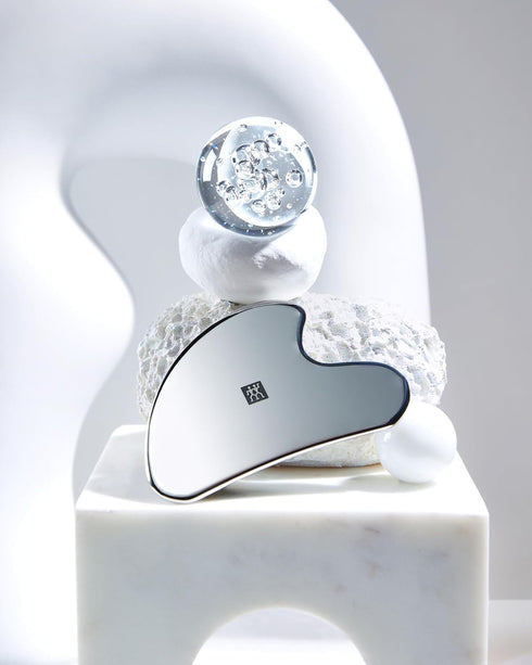 ZWILLING Facial Massager (Gua Sha, Facial Treatment for Regeneration and Vitality, Detox Effect, Cooling), Stainless