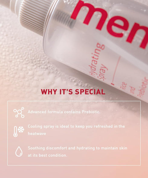 menorah skincare Hydrating Spray - Soothing Facial Spray with Rice and Prebiotic, Hydrating Toner for All Skin Types