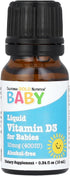 Baby Vitamin D3 by California Gold Nutrition - Liquid D3 Supplement for Babies, 10 mcg (0.34 fl oz)