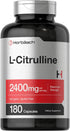 Horbaeach L Citrulline Capsules 2400mg, 180 Count, Maximum Strength Free Form Amino Acid, Non-GMO, Gluten Free