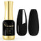 VENALISA Gel Nail Polish, 12ml Black Color Soak Off UV LED Nail Gel for Nail Art Starter Manicure Salon DIY