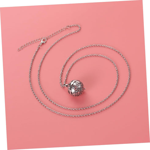 Pendulum Necklace Essential Oil Lockets Diffusers - Round Essential Oil Box Pendant for Pregnant Woman
