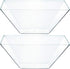 PLASTICPRO Extra Heavy Duty Clear Medium Disposable Square Serving Bowls, Elegant Pack of 4 for Party Snack or Salad