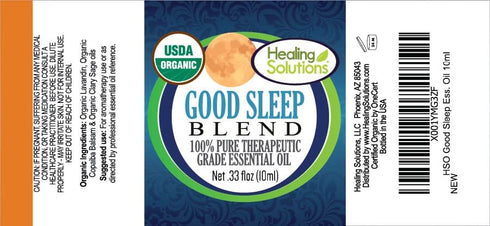 Healing Solutions Good Sleep Blend Essential Oil, 100% Pure Grade, 120ml, Aromatherapy Oil for Relaxation