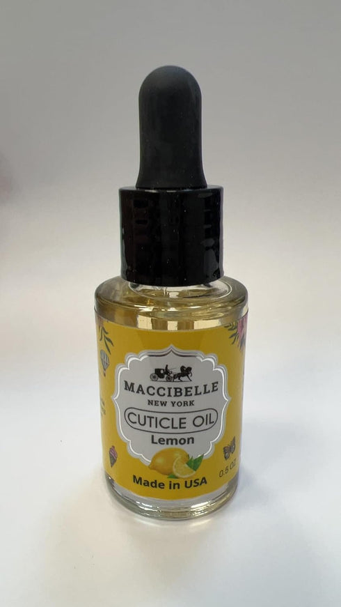Maccibelle Cuticle Oil, 0.5 oz to Soothe Dry Cracked Cuticles (Lemon, 0.5 Fl Oz)