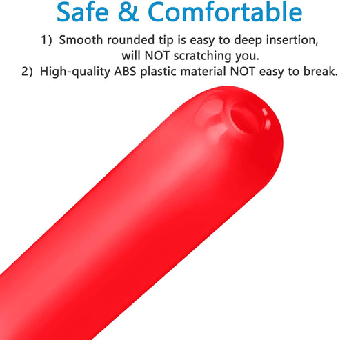 HOTTOK (2-Pack 6.5" 10ml Lube Applicator Injectors & Travel Pouch) - long Precision Reusable Personal Lubricant