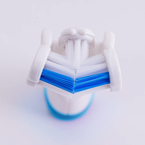 Triple Bristle Replacement Brush Head Refills, 2 Pack, Compatible with Triple Bristle Sonic Toothbrush, Color Changing