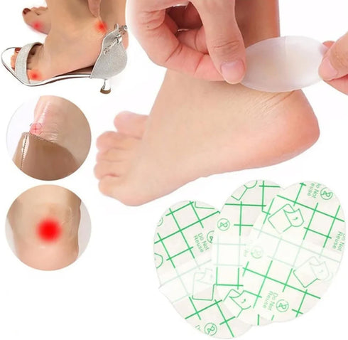 N-KONGJIAN 60 PCS Self Adhesive Invisible Heel Anti-Wear Sticker, Waterproof Foot Care Heel Protection Pad, Transparent
