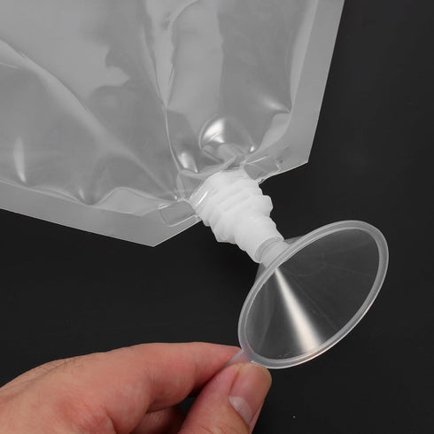Packaging 1000ml 50pcs GANAZONO Disposable Liquid Bags Spout Pouch with Funnel Leak-proof Drink Storage Bags for Juice