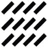 Kenz Laurenz Soft and Stretchy Elastic Cotton Headbands, Pack of 12, Black.