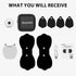Wireless TENS & EMS Unit Back Pain Relief Massager - APP Controlled Bluetooth Muscle Stimulator for Back, Shoulder,
