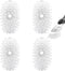 Brush Refills for OXO Dish Brush - 4 Pack, Soap Dispensing Head Replacement for Scrubber (White)