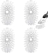 Brush Refills for OXO Dish Brush - 4 Pack, Soap Dispensing Head Replacement for Scrubber (White)