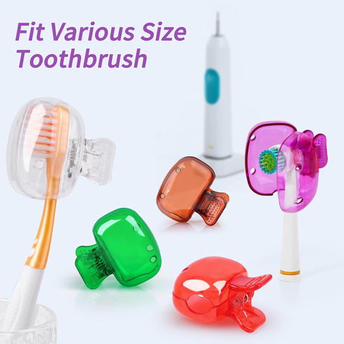 6 Pack Toothbrush Head Cover Cap, Portable Toothbrush Protector for Bathroom Home Travel Toothbrush Case