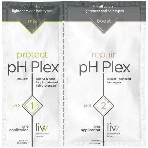 pH Plex Steps 1&2 Hair Care Treatment, Protect & Repair for Home Hair Color & Bleach, Salon Quality