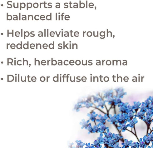 Plant Therapy Organic Blue Yarrow Essential Oil 2.5 ml (1/12 oz) 100% Pure, Therapeutic Grade
