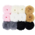 SUSULU Faux Fur Hair Bands Set of 12, Fluffy Scrunchies for Women in 6 Colors, Warm Accessories