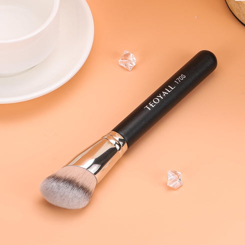 TEOYALL Angled Foundation Contour Brush, Synthetic Kabuki Brush for Liquid, Cream, Powder Cosmetic (170S)