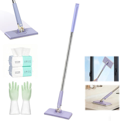 JOVZEOLA Snap Grip Mini Mop(Purple)
