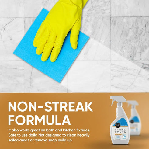 MB-5 Counter (32 oz) Stone & More, All Purpose Cleaning Spray Kitchen Cleaner Spray for Marble and Granite No Streak