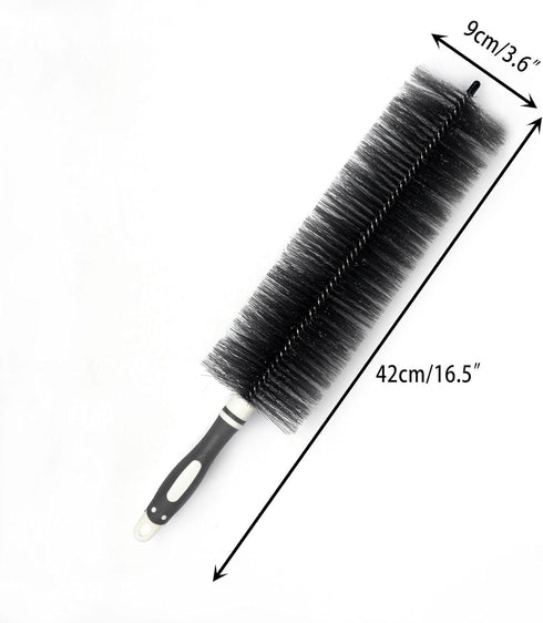 Fan Duster Cleaner Brush, Bendable Cleaning Brush for Tower Fans, Floor Fans, and Blinds, Gray