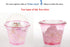 Golden Apple 9oz Pink Red Plastic Cups, 50 Sets with Clear Flat No Hole Lids