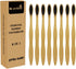 Extra Hard Bamboo Toothbrush, 8 Pieces of One Pack, Firm Bristles Super Hard