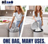 Plasticplace 13 Gallon Trash Bags, 1.2 Mil White Drawstring Garbage Can Liners, 24"x27, 100 Count