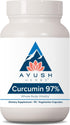 Ayush Herbs Curcumin 97%, Herbal Turmeric Supplement, 90 Capsules