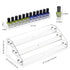Nail Polish Rack 3 Tier Acrylic Display Stand Holder, Nail Polish Organizer, Essential Oil Storage Paint Shelf Holds Up