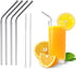 4 Extra Long Stainless Steel Straws + 2 Cleaning Brushes for 30 OZ Tumbler